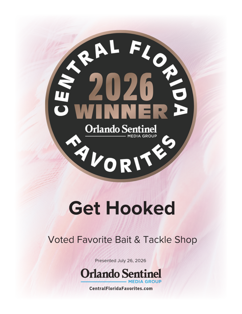 2026 Central Florida Favorites Winner seal - Get Hooked Bait and Tackle